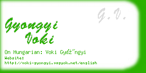 gyongyi voki business card